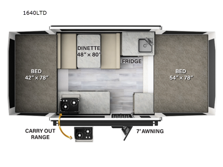Thumbnail Photo undefined for 2023 Forest River Rockwood 1640LTD